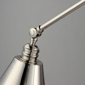 Library Sconce Polished Nickel