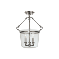 Quinton 3 Light Semi Flush