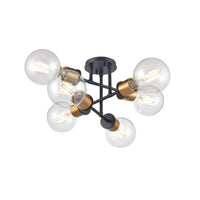 Lake Louise 6 Light Semi Flush Mount