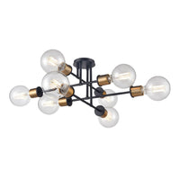 Lake Louise 8 Light Semi Flush Mount