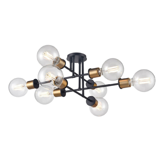 Lake Louise 8 Light Semi Flush Mount