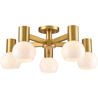 Lillooet 5 Light Semi Flush Mount