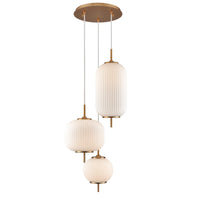 Mount Pearl 14.75" 3 Light Pendant