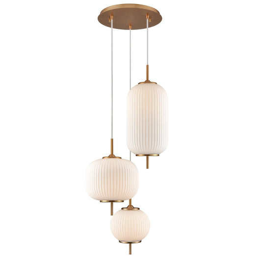 Mount Pearl 14.75" 3 Light Pendant
