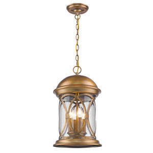 Lincoln Outdoor Pendant Antique Brass