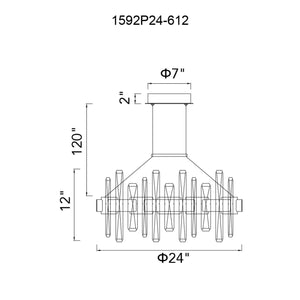 Aya LED Integrated Chandelier