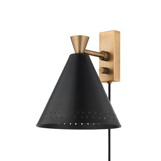 Arvin 1-Light Plug-In Sconce
