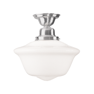 Edison Collection Semi Flush Mount Satin Nickel