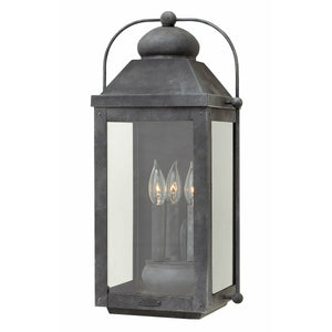 Anchorage Outdoor Wall Light Aged Zinc