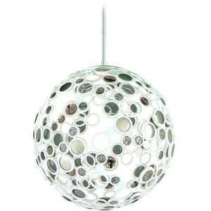 Fathom Pendant White With Polished Stainless
