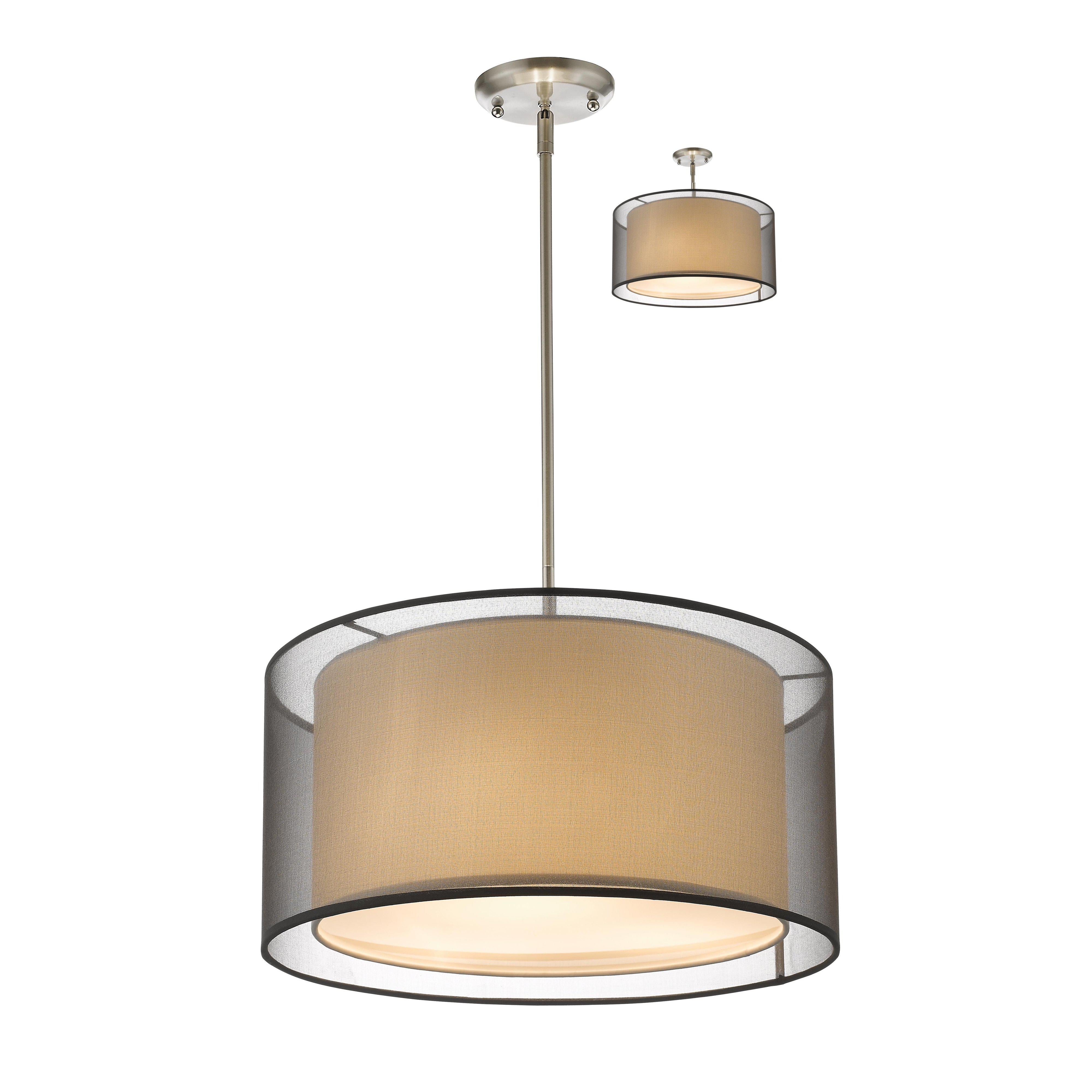 Sedona Pendant Brushed Nickel | BK