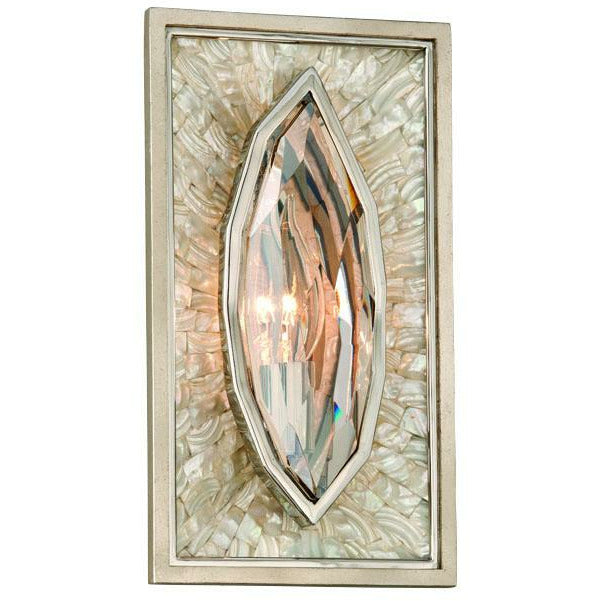 Hard To Get Sconce Silver Leaf Polished Stainless