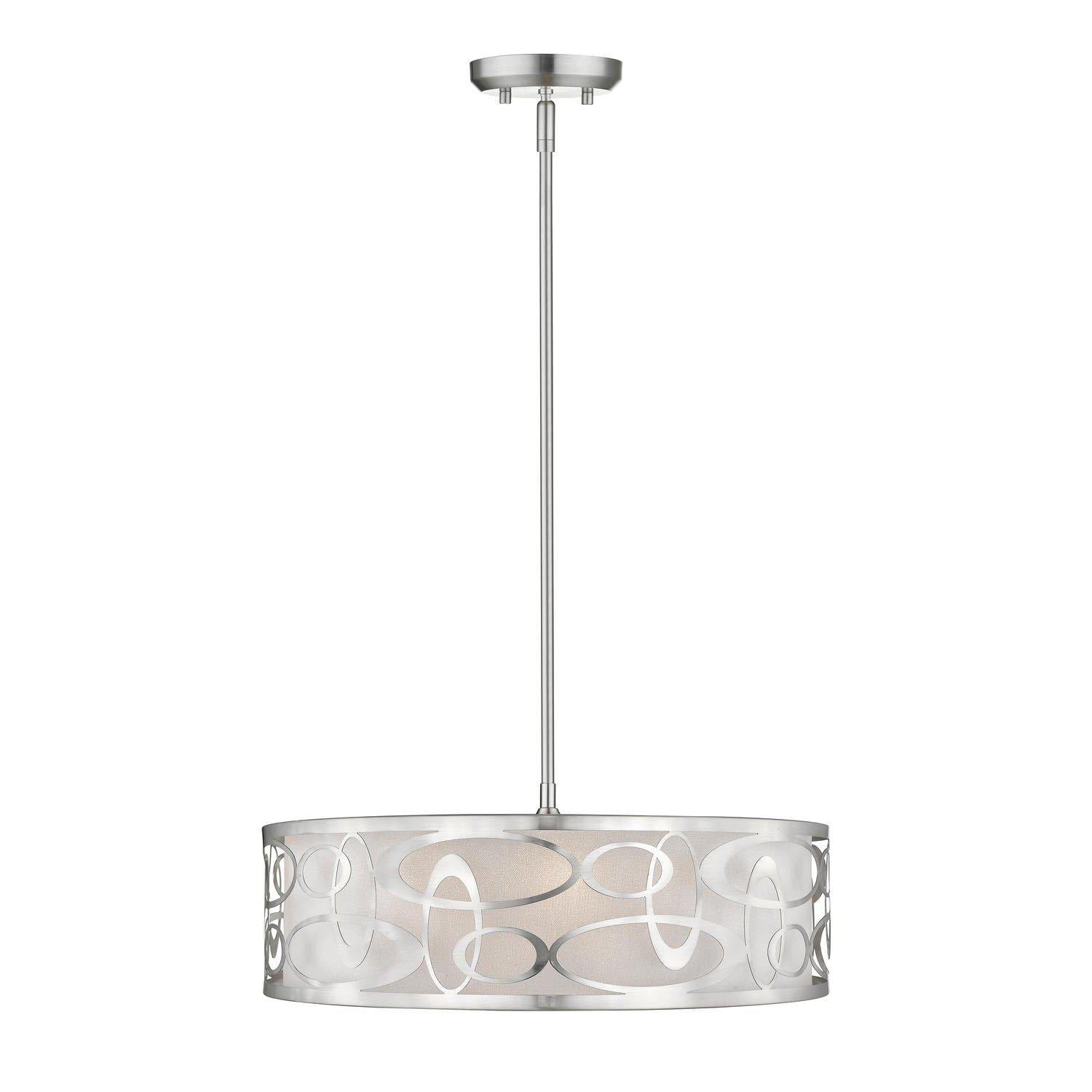 Opal Pendant Brushed Nickel