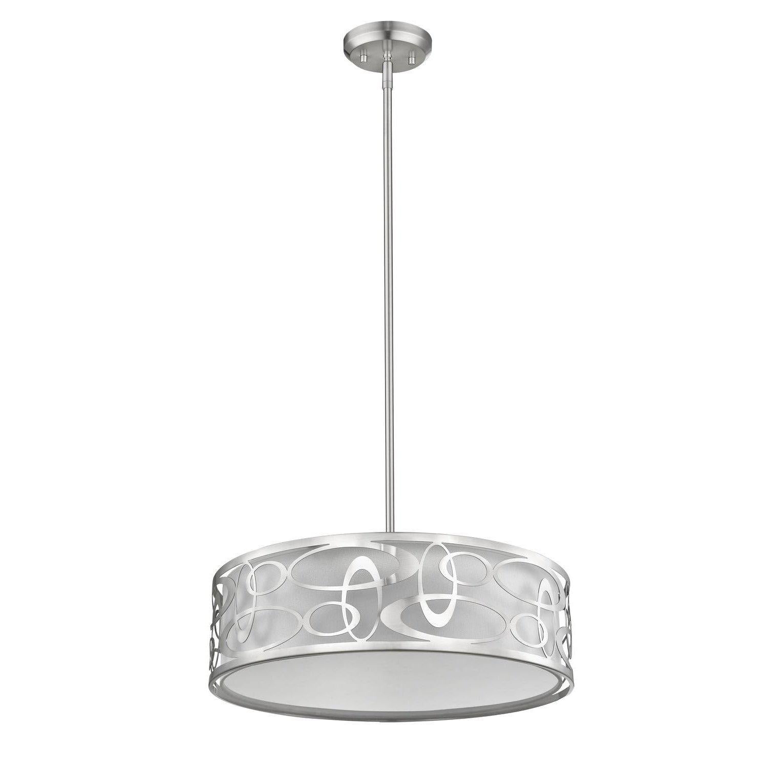 Opal Pendant Brushed Nickel