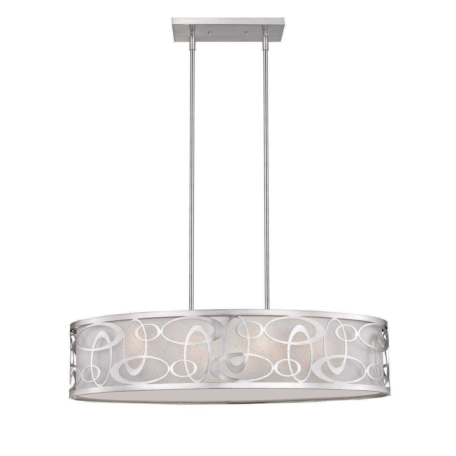 Opal Pendant Brushed Nickel