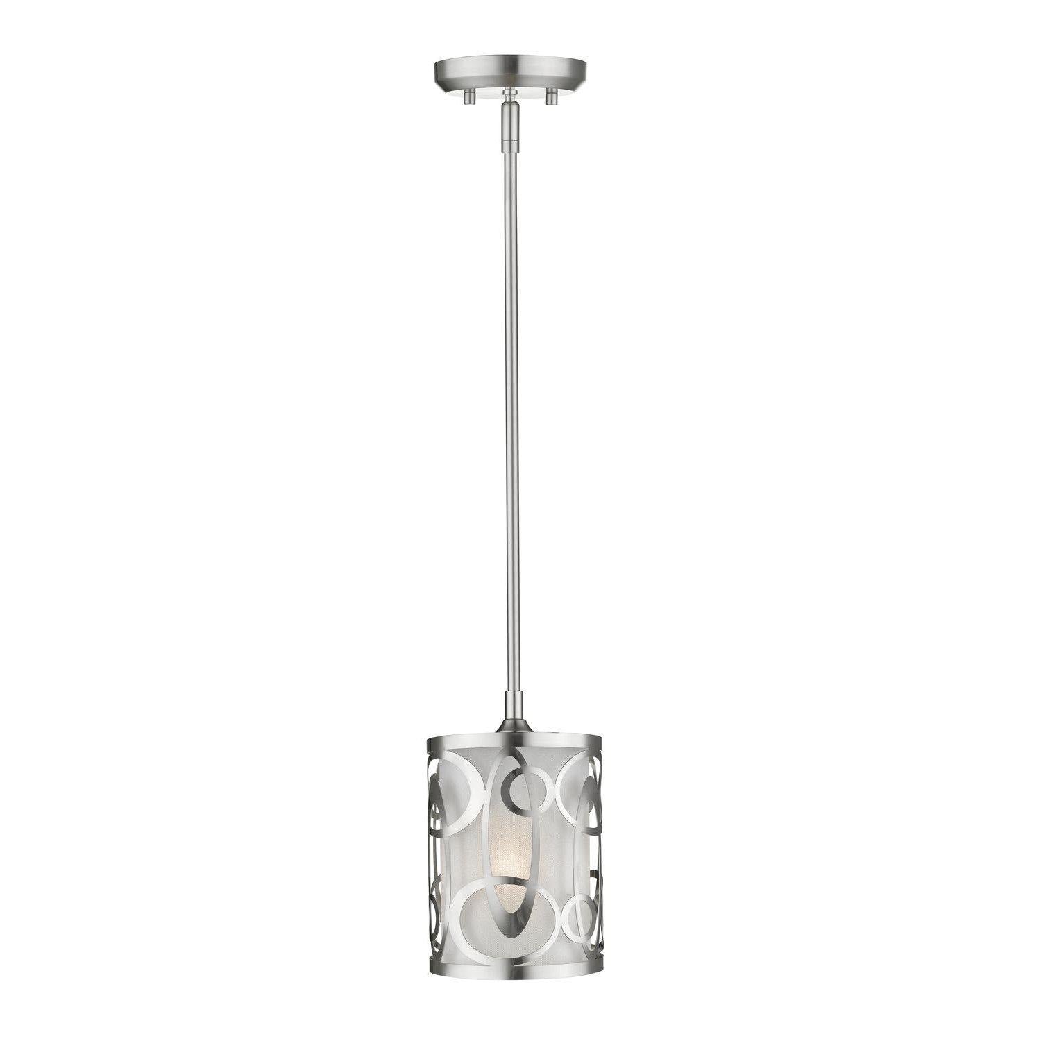 Opal Mini Pendant Brushed Nickel