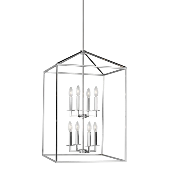 Perryton Large Eight Light Pendant (with Bulbs)