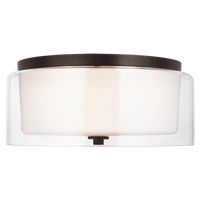 Elmwood Park Two Light Flush Mount (with Bulbs)