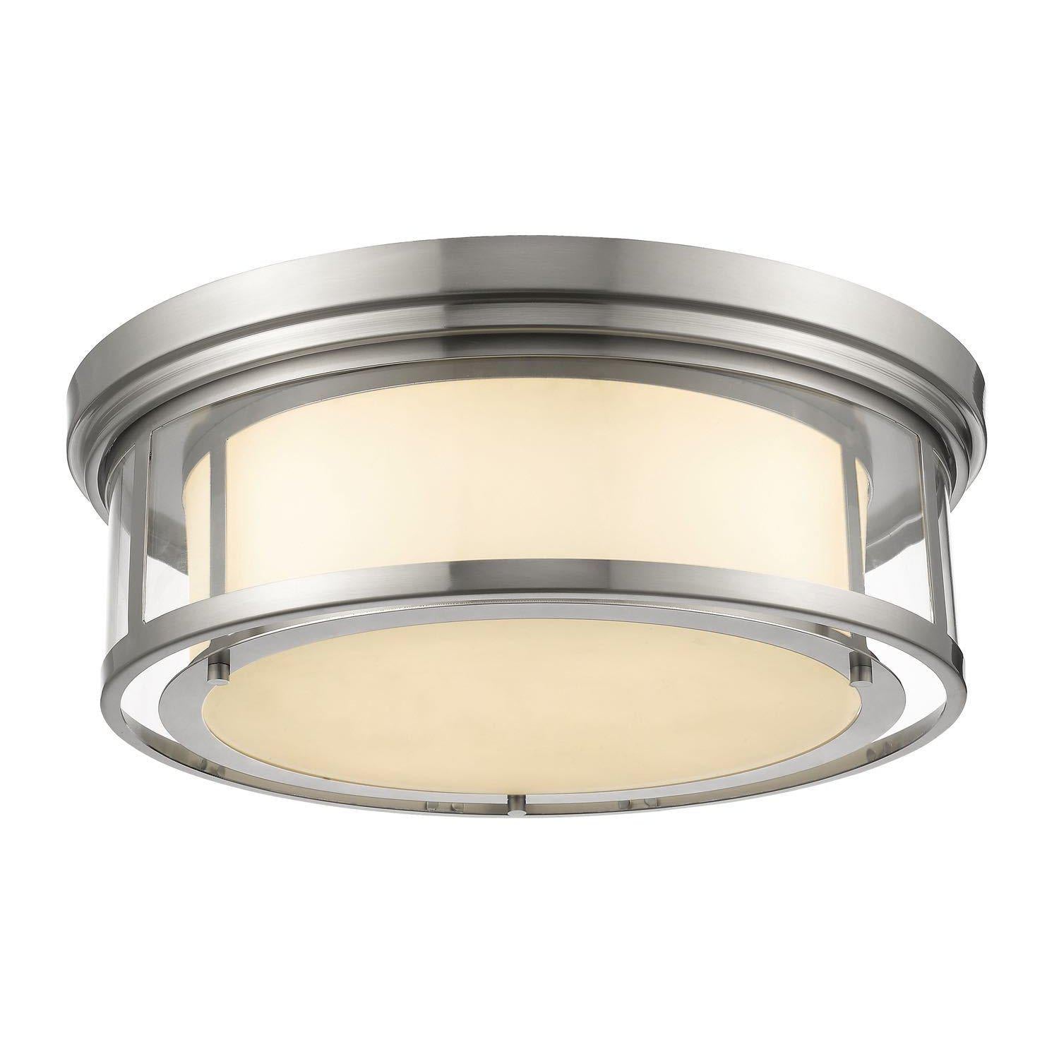 Luna Flush Mount Brushed Nickel