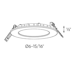 Round Led Recessed Panel Light