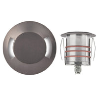 LED 2" 12V Round Beveled Bi-Directional Top Inground Indicator Light