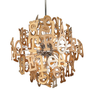 Media Pendant Multi-Leaf With Stainless