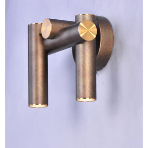 Tubular LED Sconce Bronze Fusion / Antique Brass