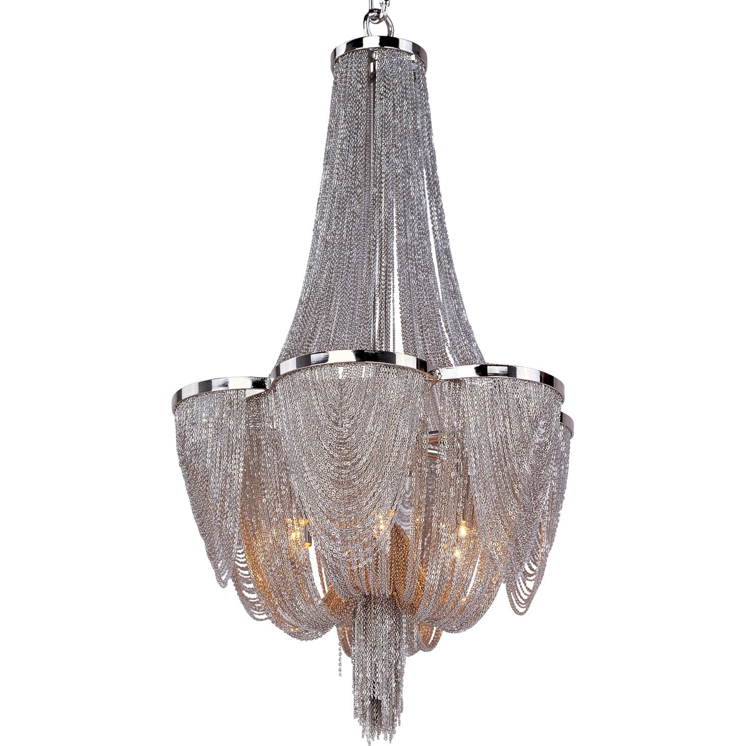 Chantilly Chandelier Polished Nickel