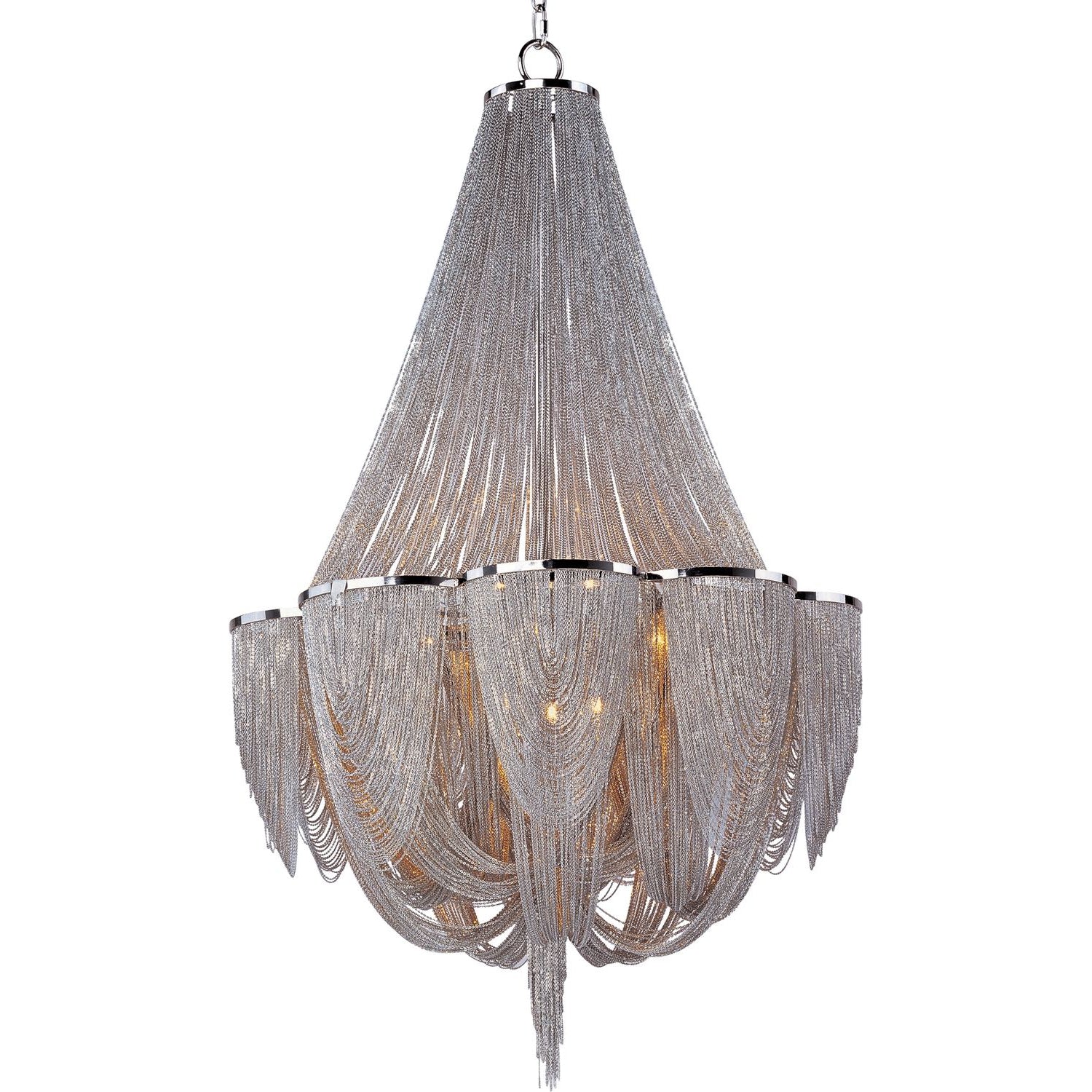 Chantilly Chandelier Polished Nickel