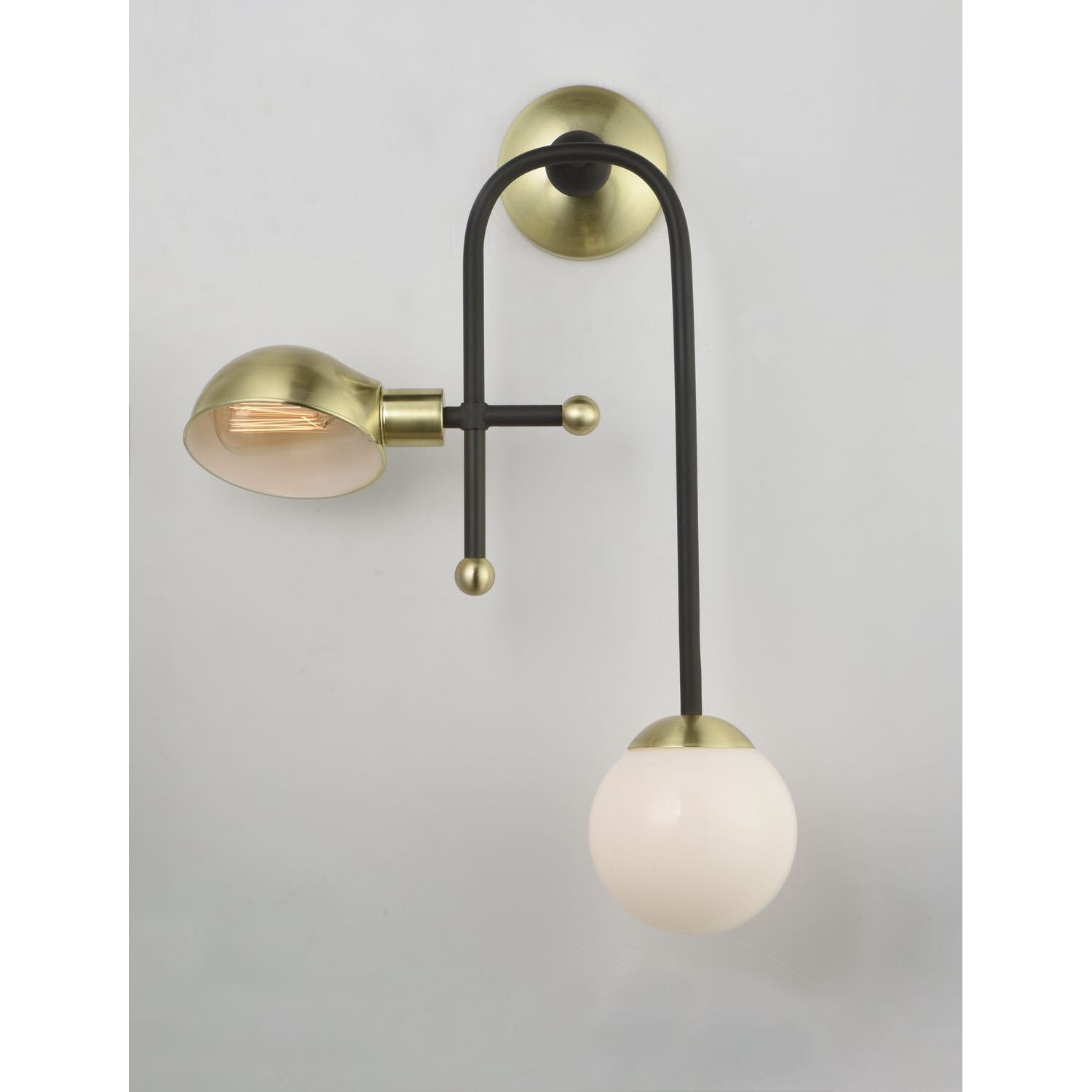 Mingle LED Sconce Bronze / Satin Brass