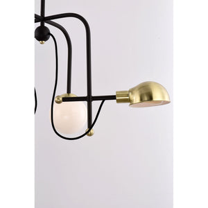 Mingle LED Chandelier Bronze / Satin Brass