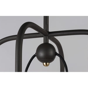 Mingle LED Chandelier Bronze / Satin Brass