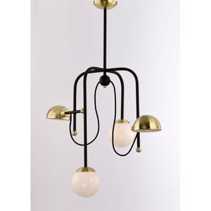 Mingle LED Chandelier Bronze / Satin Brass