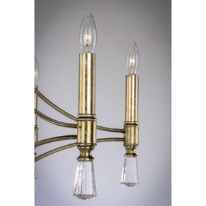 Regal Chandelier Silver Gold