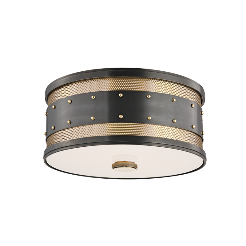 Gaines Flush Mount Aged Old Bronze