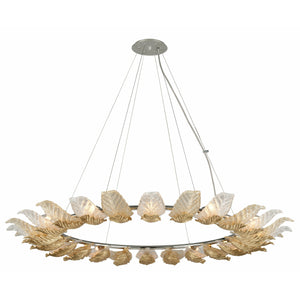 Anello Chandelier Gold Leaf W Polished Stainless