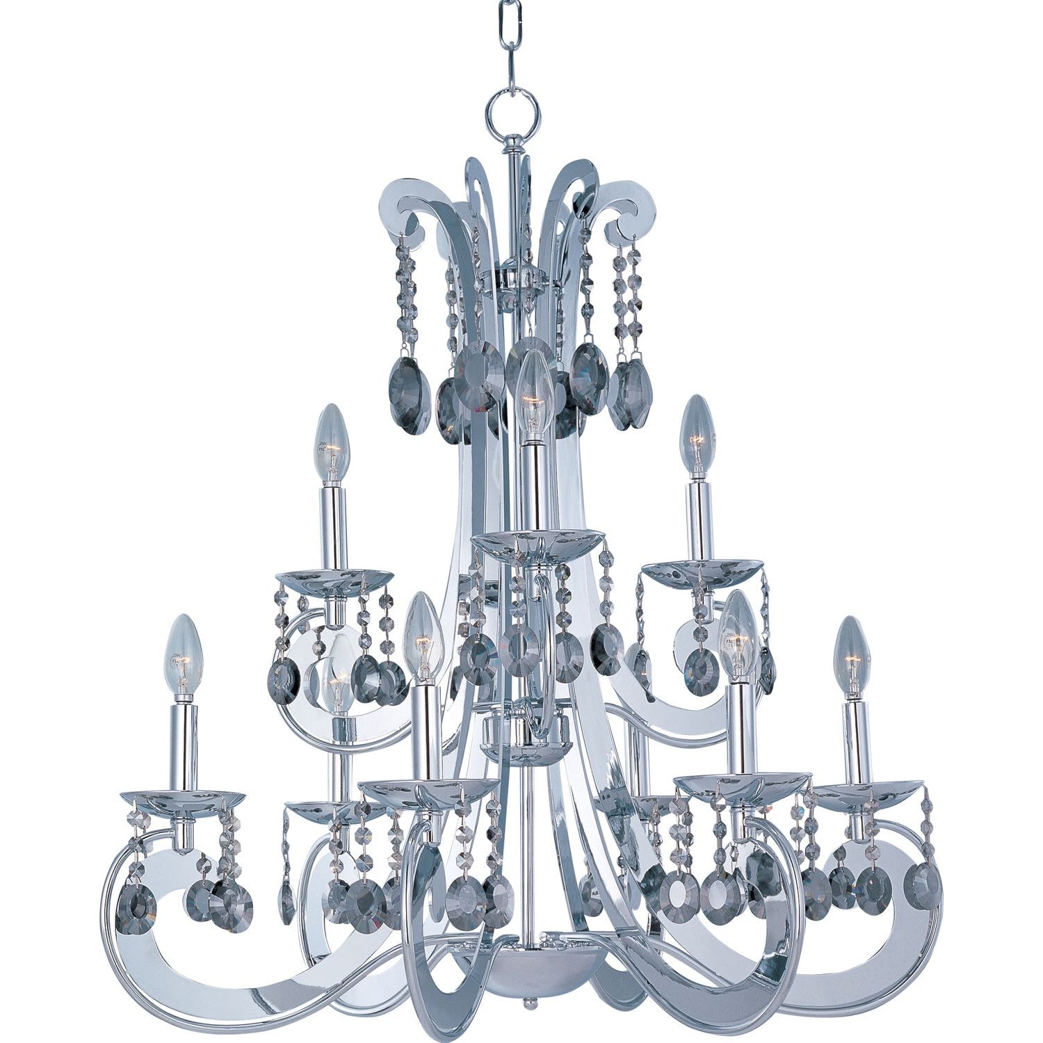 Cyclone Chandelier Polished Chrome