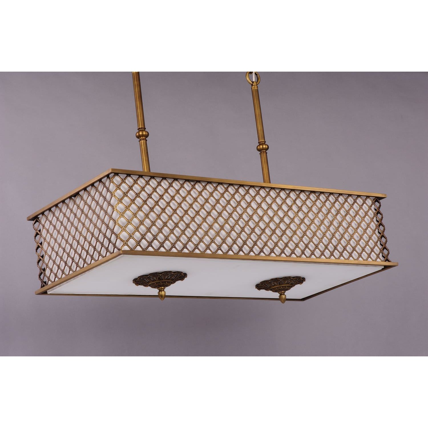 Manchester Linear Suspension Natural Aged Brass