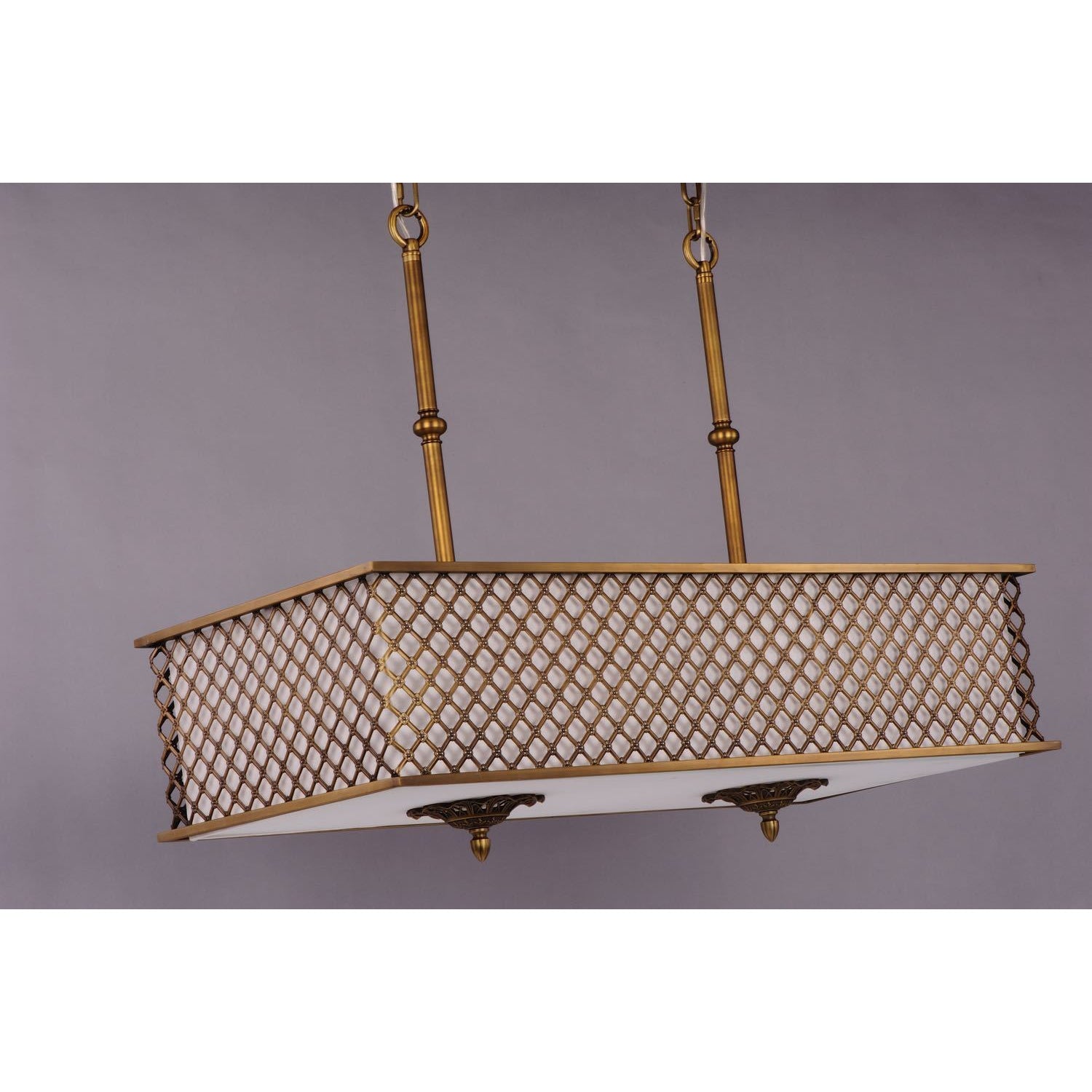 Manchester Linear Suspension Natural Aged Brass