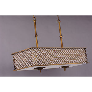 Manchester Linear Suspension Natural Aged Brass