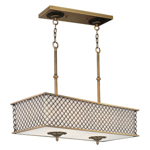 Manchester Linear Suspension Natural Aged Brass