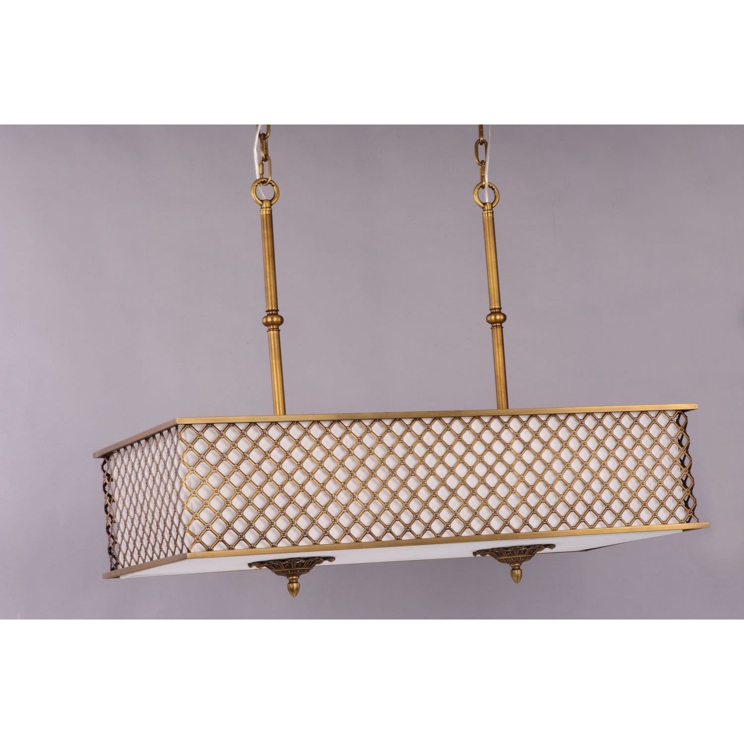 Manchester Linear Suspension Natural Aged Brass