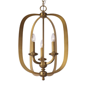 Fairmont Pendant Natural Aged Brass