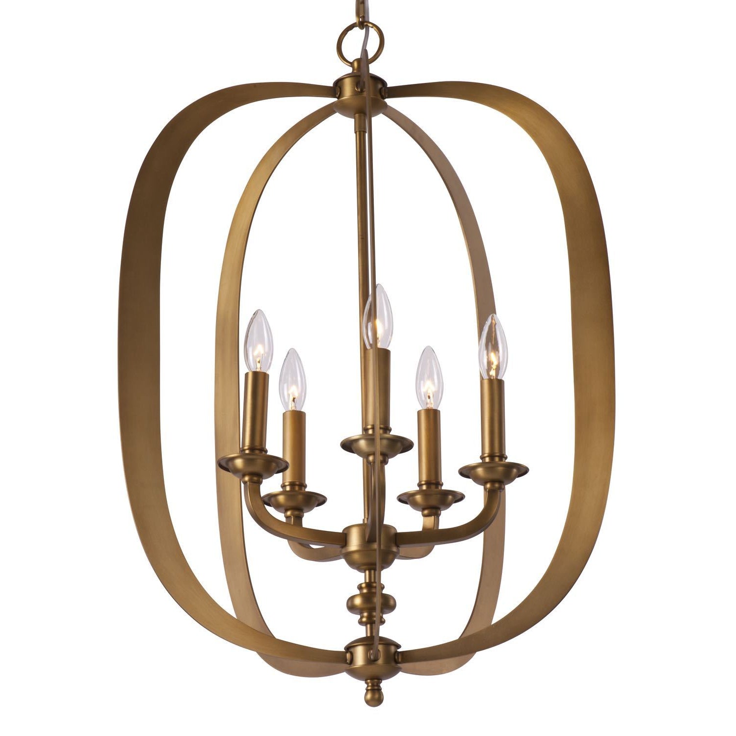 Fairmont Pendant Natural Aged Brass