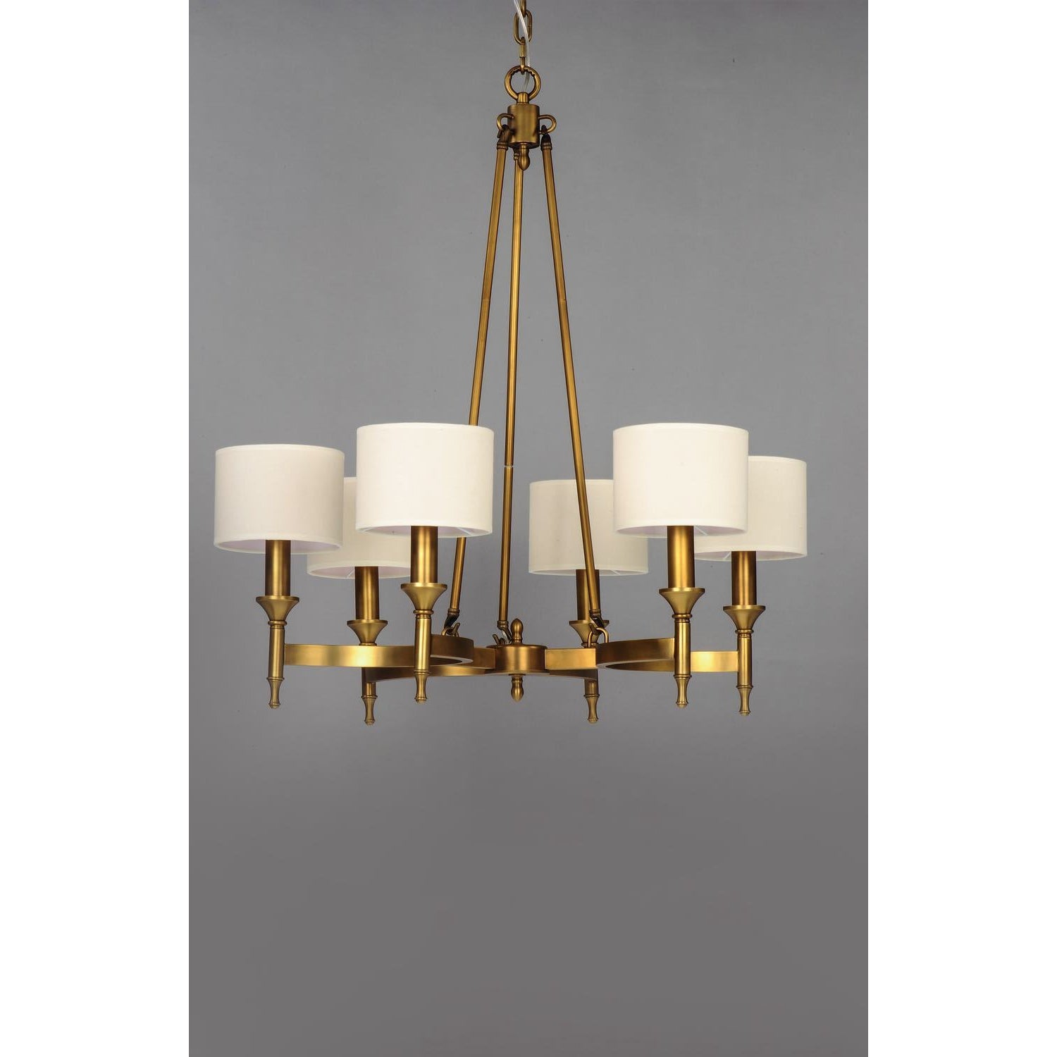 Fairmont Chandelier Natural Aged Brass