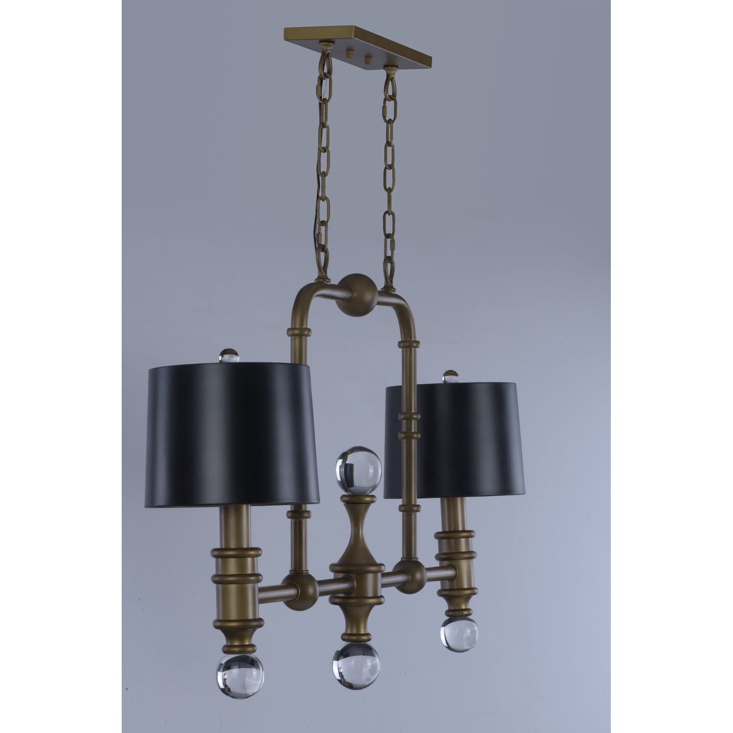Saloon Linear Suspension Weathered Brass