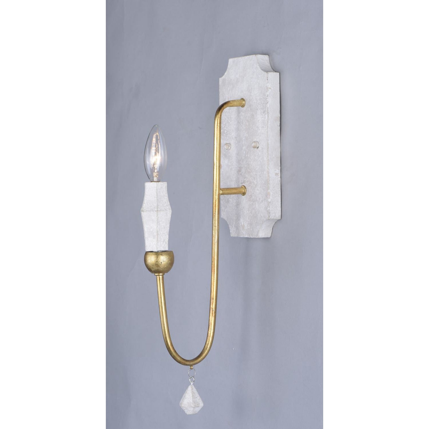 Claymore Sconce Claystone / Gold Leaf
