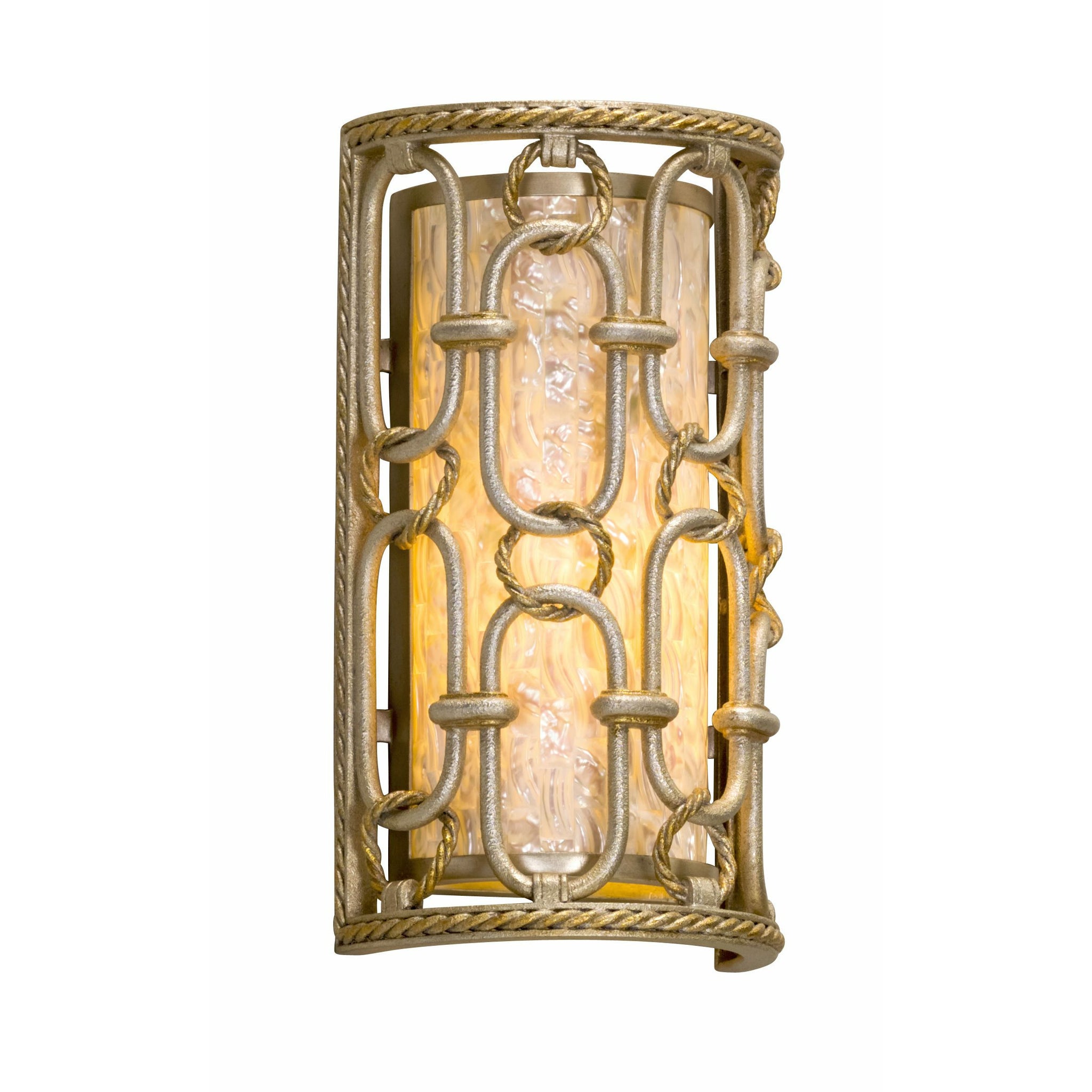 Sweet Talk Sconce Silver And Gold Leaf