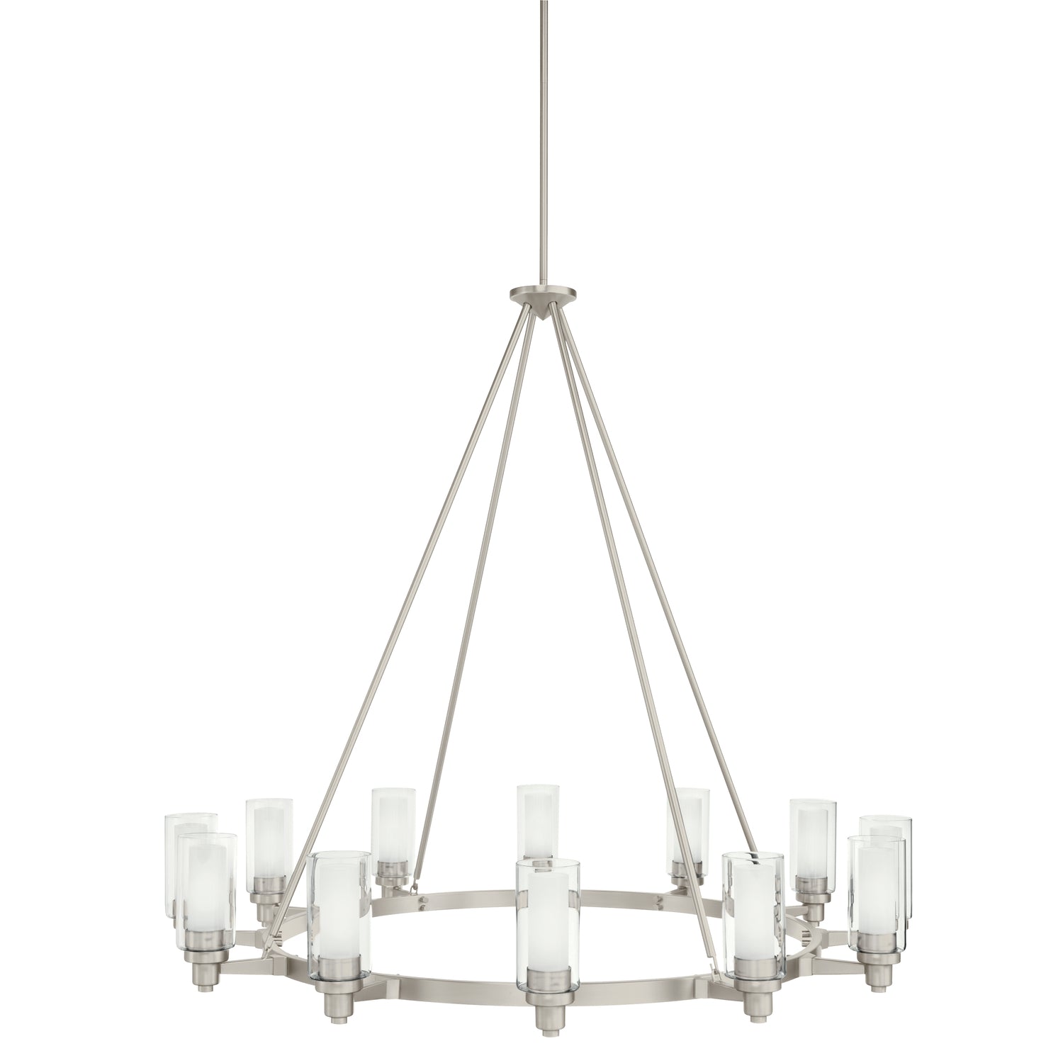 Circolo Chandelier Brushed Nickel