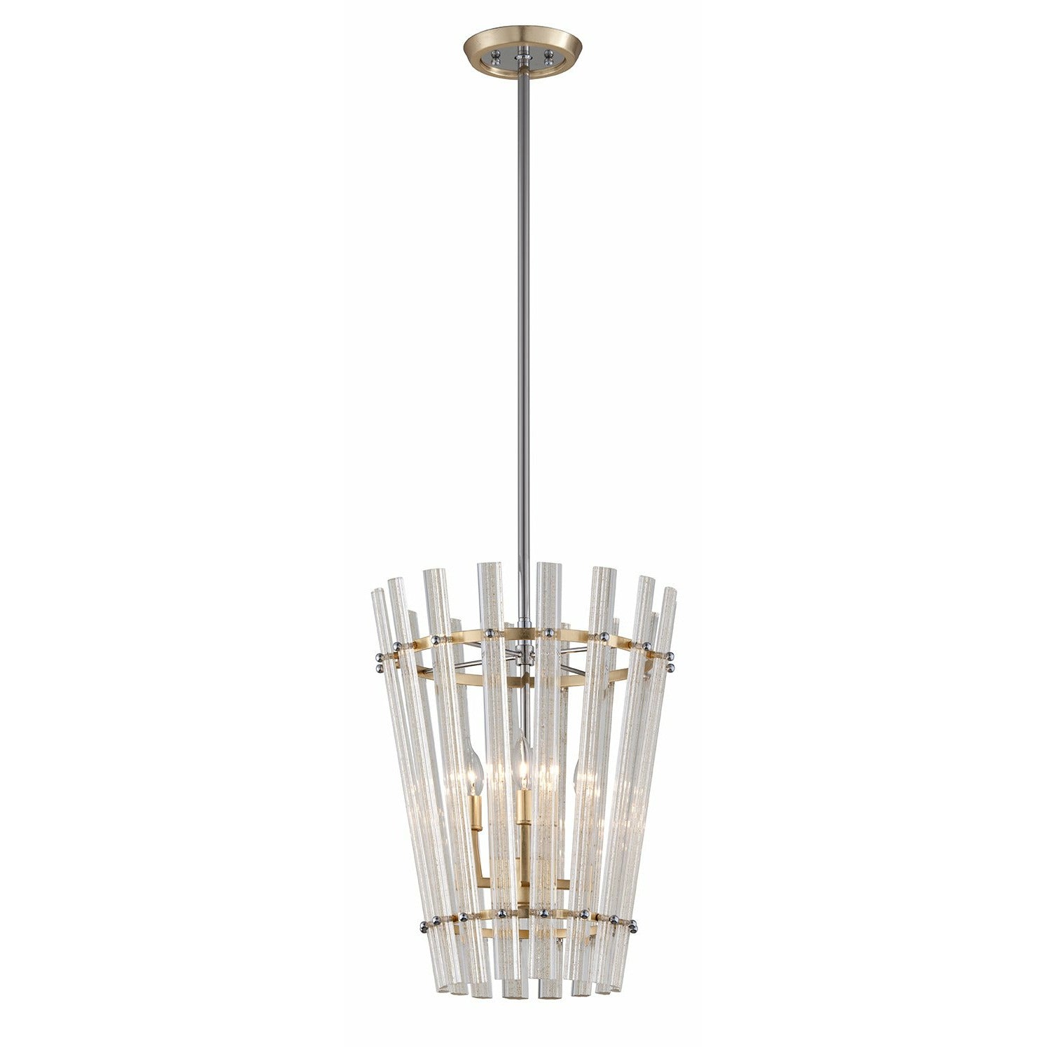 Sauterne Pendant Gold Leaf W Polished Stainless